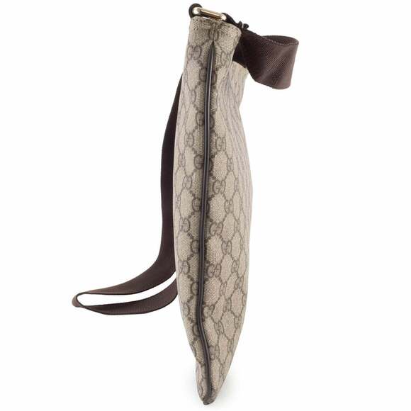 Gucci GG Supreme Shoulder Bag 201446 Beige Crossbody with A4 Storage - Picture 4 of 16